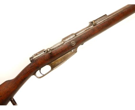 German Danzig G88 7.92 bolt action Commission Rifle, 30 inch barrel with folding ladder sight, 1889 receiver date, one barrel