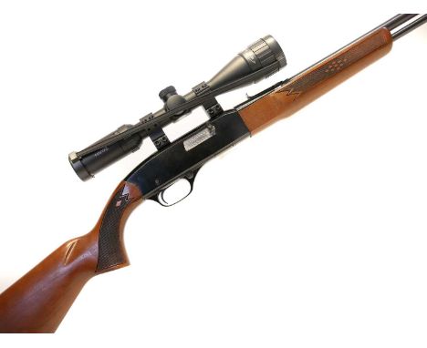 Winchester .22lr model 290 semi auto rifle, serial number B853124, 20 inch barrel with tubular magazine, London proof marks, 