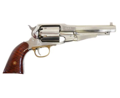 Uberti .44 percussion muzzle loading revolver, made as a copy of a Remington New Model Army, serial number A74183, 5.5inch oc