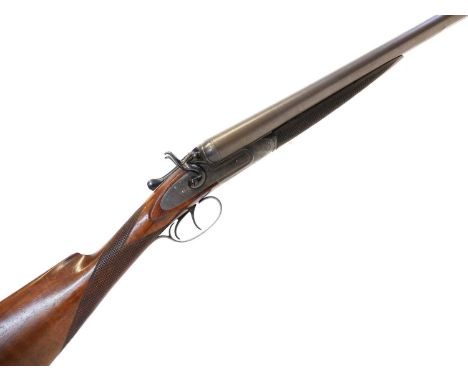 Ebrall Brothers Shrewsbury 12 bore side by side hammergun, serial number 53311. The gun has one barrel which is below the rec