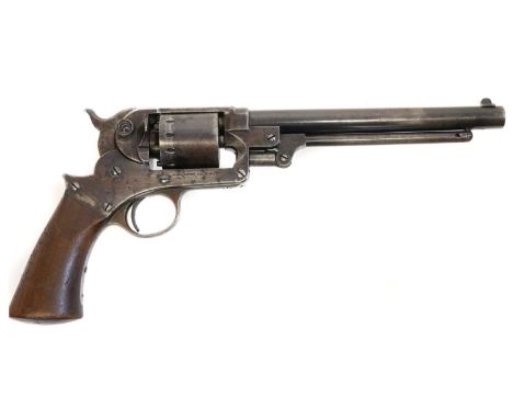 Starr Arms .44 model 1863 percussion single action revolver, serial number 38484 to cylinder only 8inch sighted barrel with u