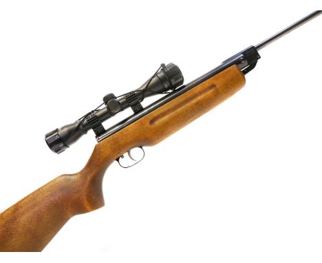 Weihrauch HW35 .22 air rifle, serial number 1478175, 16 inch break barrel, fitted with a Nikko Stirling 4x32 scope, together 