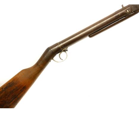 German 'Militia' .177 air rifle, 19inch sighted octagonal to round break barrel, serial number 0641. No licence required to b