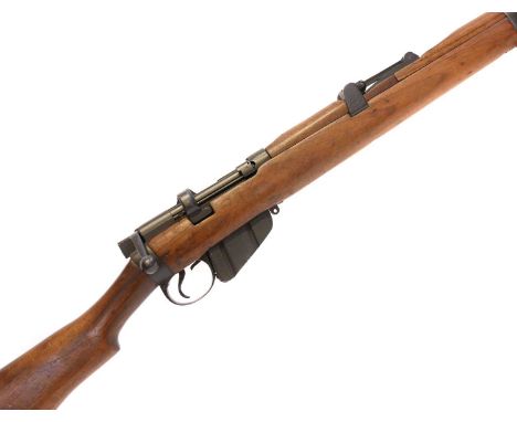 BSA SMLE .303 bolt action rifle, serial number WR93306, 24.5inch barrel with tangent rear sight and standard fittings and fur