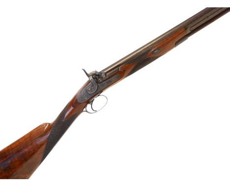 Robert Watmouth of Manchester 14 bore single barrel percussion shotgun, serial number 1033, 31.5 inch Damascus Spanish form b