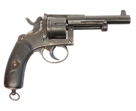 Dutch model 1891 9.4mm revolver, serial number 907, 4.25 inch octagonal barrel, six shot cylinder, Birmingham proof marks. UK