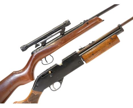 Two air rifles, to include a BSA Merlin Junior .22 air rifle, serial number LA2977, with under lever action and pop up loadin