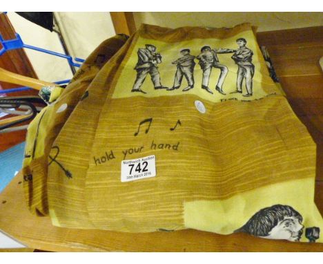 BEATLES CURTAINS. Set of vintage Beatles curtains
