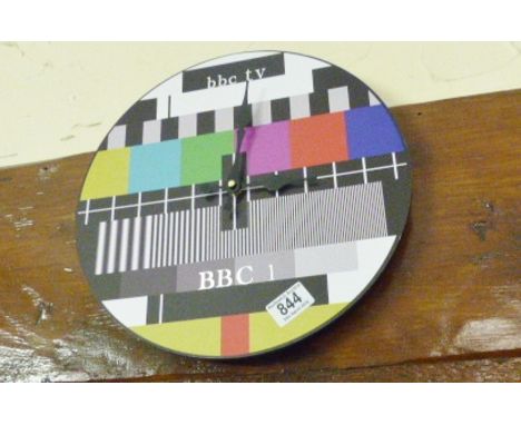 WALL CLOCK. BBC one test card wall clock