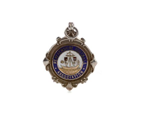 RENFREWSHIRE CUP WINNERS MEDAL 1962/63, awarded to J. Lang of St. Mirren F.C., the obverse enamel Renfrewshire coat of arms w