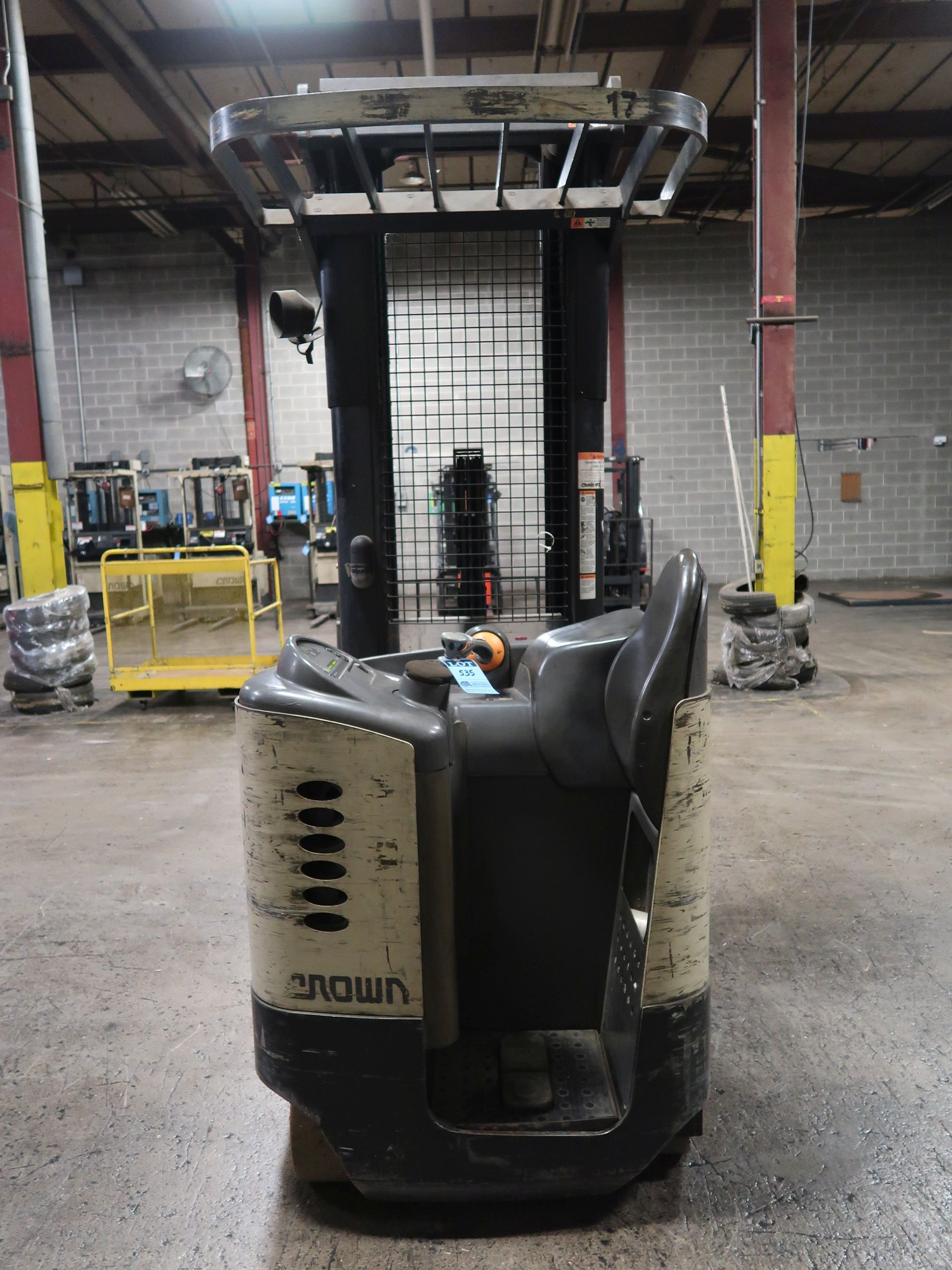 4,500 LB. CROWN MODEL RR5000 ELECTRIC REACH TRUCK; S/N 1A234606, 240