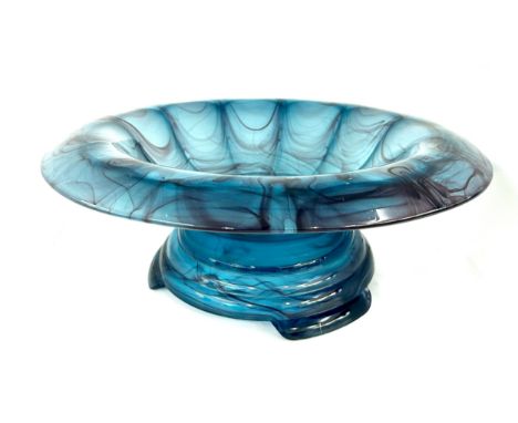 George Davidson art deco cloud glass planter, good overall condition approximate height 5.5 inches, diameter 14 inches 