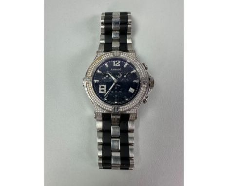 Case Size: 44mmCase Material: Stainless steelBezel Color: Steel diamondCrown Type: Screw down and pushDial Material: Part dia