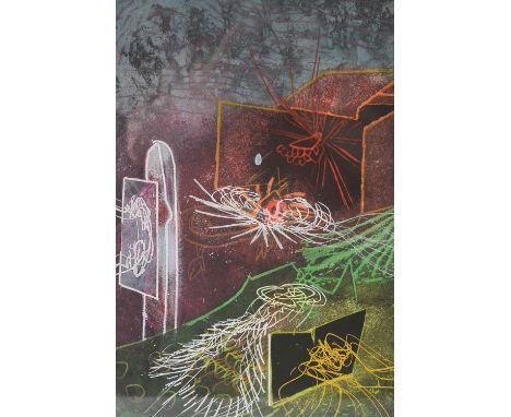 Artist: Roberto MattaTitle: L'Explosion Une Saison En Enfer, from Seasons from HellOrigin: Chili, 1978Medium: Aquatint on Pap