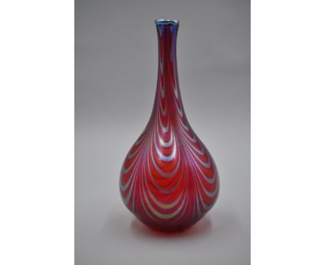 Artist: Charles G. LottonTitle: Red Sprinkler VaseOrigin: American, 1982Medium: GlassDimensions: 9x5inAdditional information: