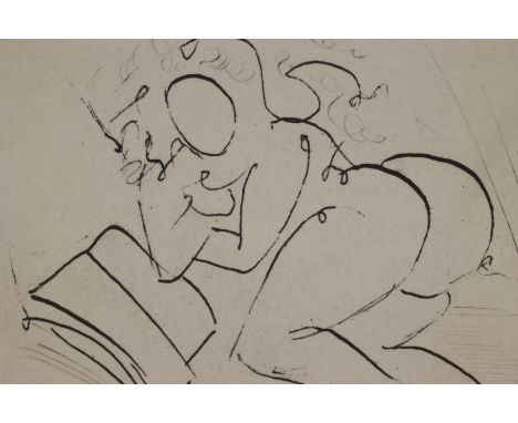 Artist: Salvador DaliTitle: Petites Nus Origin: Spanish, 1967Medium: Engraving on PaperDimensions: 22x21inCondition: Excellen