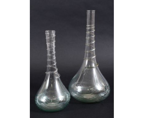 JAMES POWELL & SONS WHITEFRIARS DECANTER - MINERBI SERVICE designed by Harry Powell, the decanter with an ovoid body, with a 