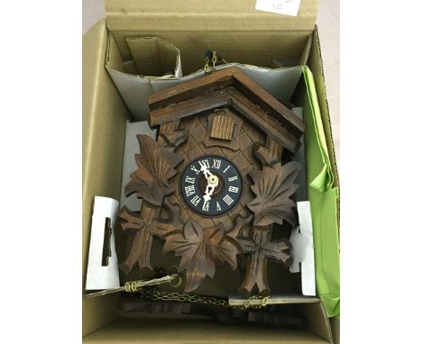 A boxed Black Forest cuckoo clock