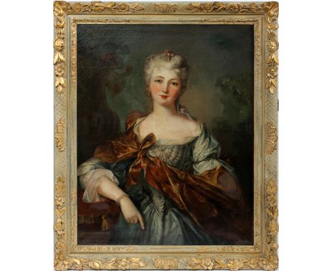 ANTIQUE OIL ON CANVAS, H 36 1/2", W 29",  PORTRAIT OF A LADY:  Framed. 