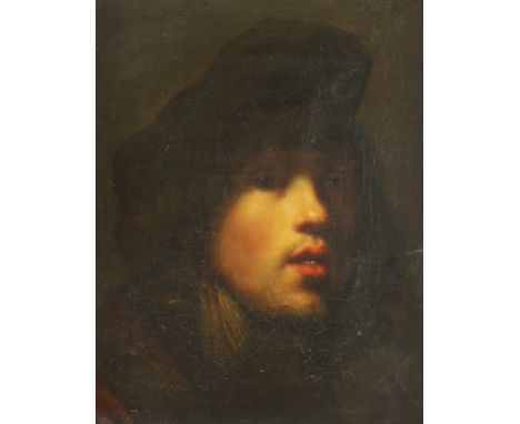 REMBRANDT VAN RIJN (1606-1669), Kopie um 1900 nach, "Selbstportrait", Öl/Lwd., 41 x 32,5, R.