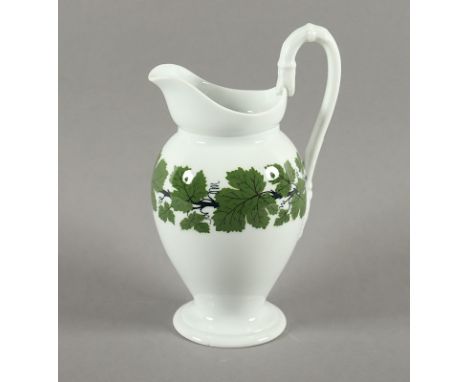 MILCHGIESSER, Dekor Voller Grüner Weinkranz, H 18,5, MEISSEN, E.19.Jh.