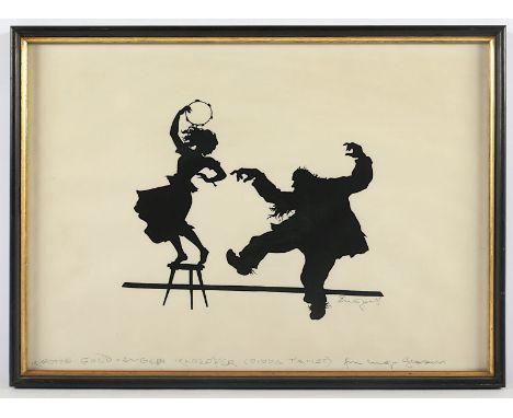 ENGERT, Ernst Moritz, "Tanz", Serigrafie, 25 x 24, unten bez., handsigniert, R.