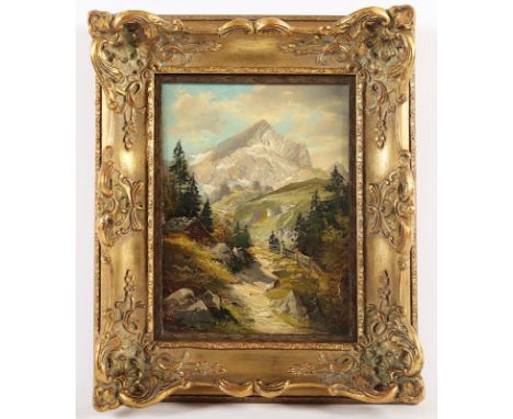 SAMMET, Max (1913-1992), "Alpenlandschaft", Öl/Lwd., 24 x 18, unten links signiert, R.