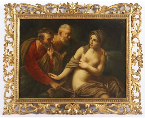 RENI, Guido (1575-1642), Kopie E.19.Jh. nach, "Susanna im Bade", Öl/Lwd., 30 x 40, Venezianerrahmen, R.