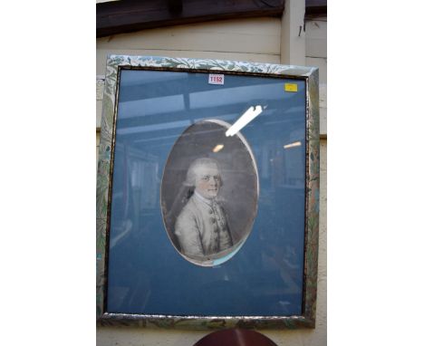 European School,&nbsp;late 18th century, bust length portrait of a young gentleman, indistinctly signed and dated, pastel, 27