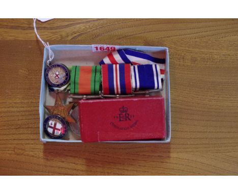 Medals: a World War II group; together with related police medal to Constable Thomas Evans; a 1953 coronation medal; and thre
