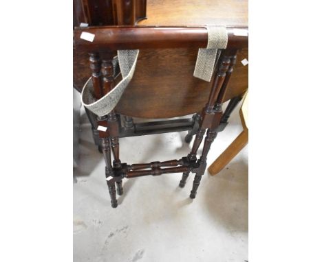 A Victorian style mahogany folding luggage or tray frame