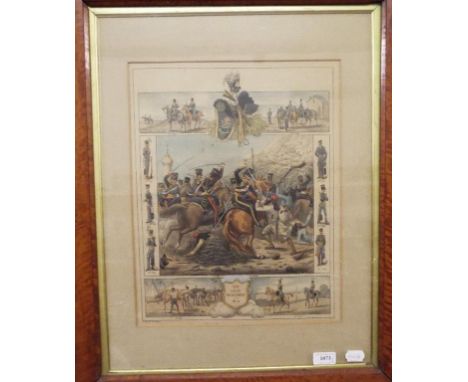 A coloured print, The Light Dragoons, and another, The Queen's Own Light Dragoons (2)