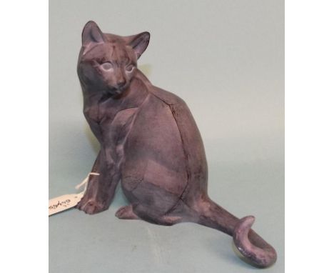 A Border Fine Arts Studio Cubist Cat's figure, Cat Sitting, slate blue, 638382, boxed, and a large quantity of Border Fine Ar