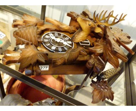 CUCKOO CLOCK. Modern Black Forest style cuckoo clock