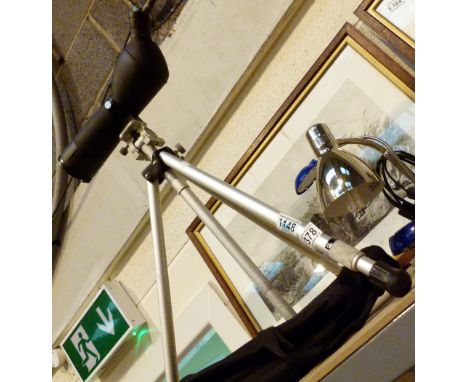 TELESCOPE AND TRIPOD. Spotting telescope 20 x 20 x 60, with tripod