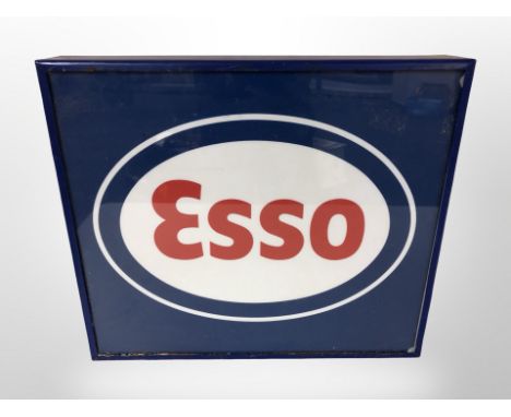 An Esso illuminated sign, width 50 cm CONDITION REPORT: No lead 