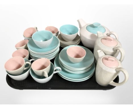 41 pieces of Poole tea china.