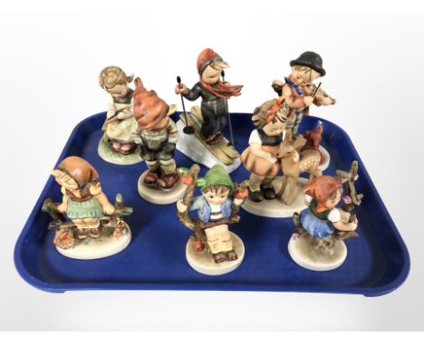 Eight Goebel figures 