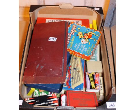 VINTAGE GAMES. Selection of games including playing cards, happy families and beetle drive, mostly c1960/1970s
