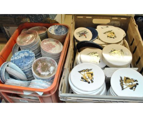 H &amp; R JOHNSON LTD; a quantity of various ceramic tiles to include 'Officer of the 16th Lancers 1833', also a large collec