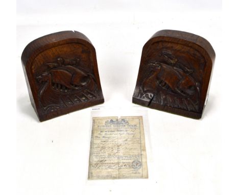 An early to mid-19th century Mariner's Register Ticket, no. 508992, for William Wellington of Liverpool, 17.5 x 11.5cm, and a