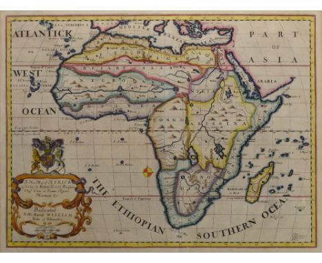 AFTER EDWARD WELLS; 'A New Map of Africk Shewing its Present General Divisions Chief Cities or Towns, Rivers, Mountains &amp;