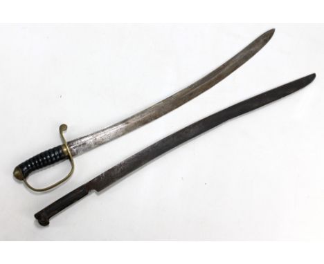 A 19th century police (probably) hanger, the fullered blade stamped to base 'Parker Field &amp; Sons 233WO - Born London', bl