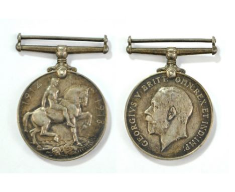 A WWI General Service Medal awarded to 95458 Pte. S. Shaw. L'Pool R.