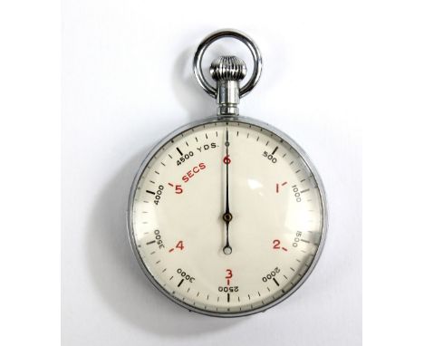 A military issue stopwatch set with Arabic numerals and baton markers, broad arrow mark to reverse and further stamped 'Patt.