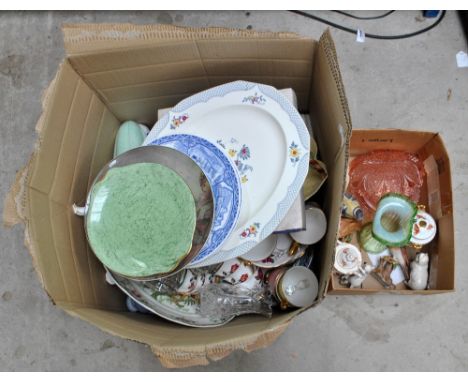 A mixed lot of ceramics including Carlton Ware, Royal Albert 'Gossamer', Copeland Spode 'Italian', Royal Doulton jug, two sma