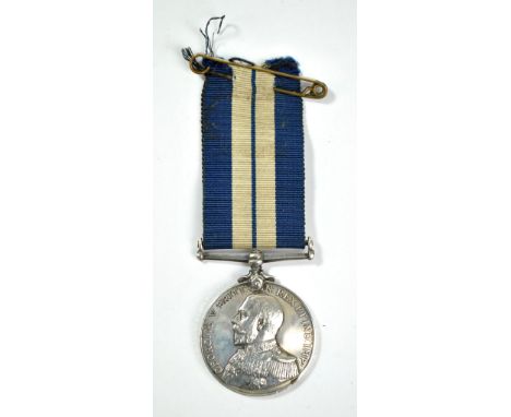A George V Distinguished Service Medal awarded to DA17056 George Miller Barnes DK. HD. R.N.R. 'Newbury' Dover Patrol 14-15, F