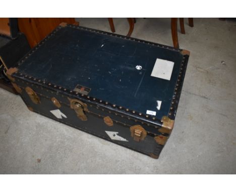 A vintage cabin trunk