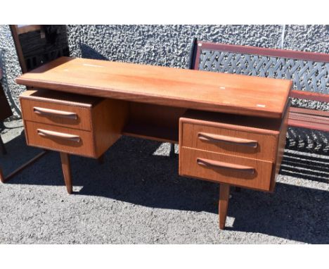 A vintage teak G plan dressing table , been used as sideboard/desk, mirror and arms removed but present