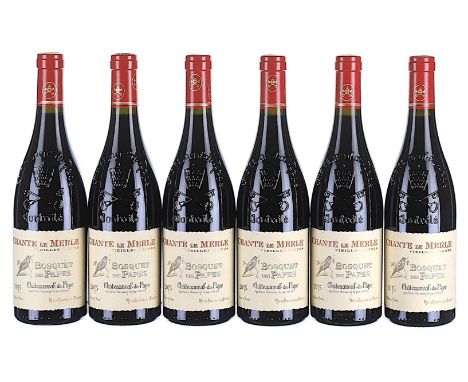 ß  2015 Bosquet des Papes, Chateauneuf-du-Pape, Chante le Merle Vieilles Vignes 6x75cl IN BOND